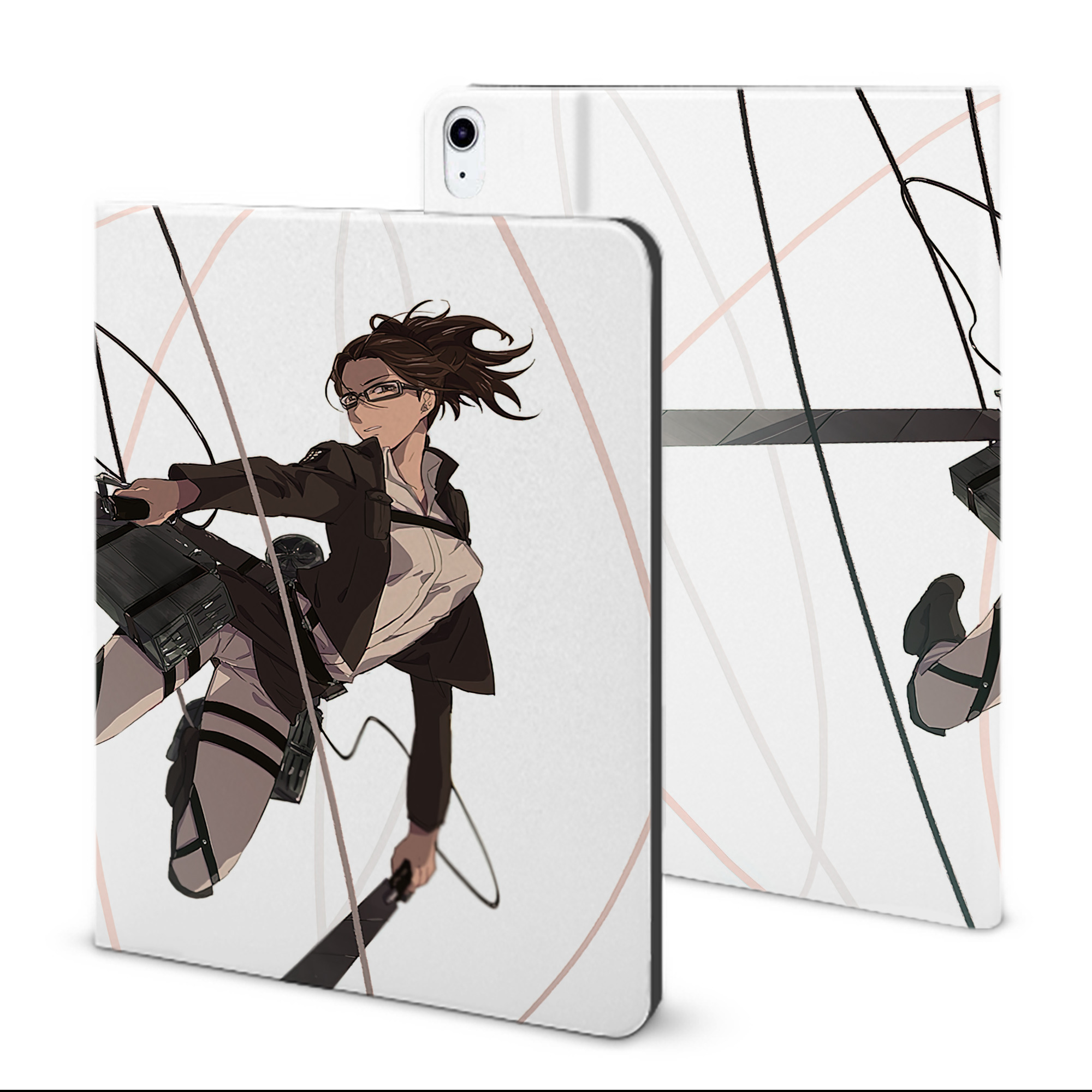 （画像用） 進撃の巨人 Attack on Titan IPad ケース ブック型 PUレザー TPU 耐衝撃 軽量 薄型 ペン収納なし 全面保護 IPad 各モデル対応